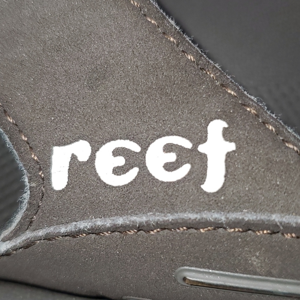 Brown Leather Reef Flip Flops - Picture 2 of 5